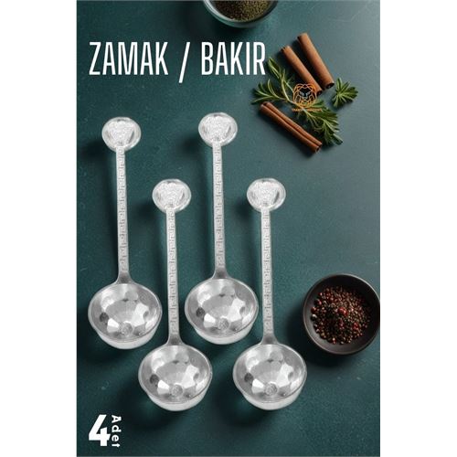 TransForMacion Şeker ve Ölçü Kaşığı 4 ADET Vintage Design 720418