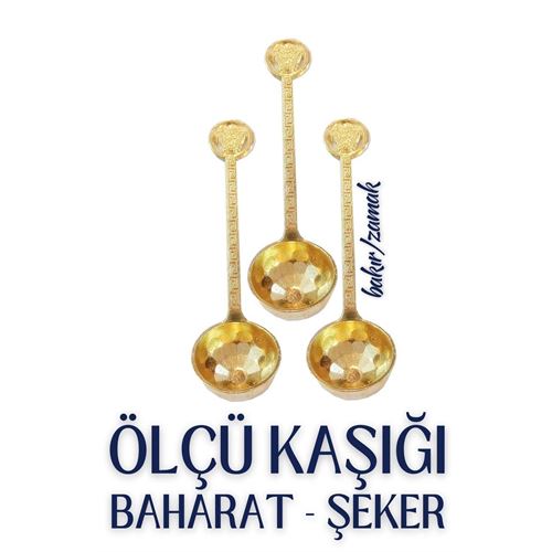 ModaCar 3 lü Şeker ve Ölçü Kaşığı Vintage Design 