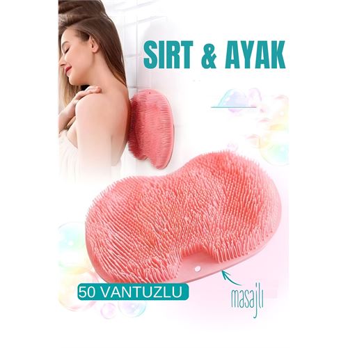 ModaCar Sırt Kesesi Vantuzlu Ayak Kesesi Masajlı 