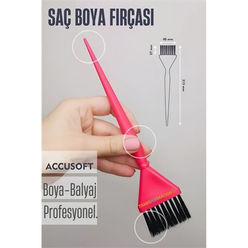 ModaCar Dar Uçlu Saç Boya Fırçası Balyaj Fırçası Professional 