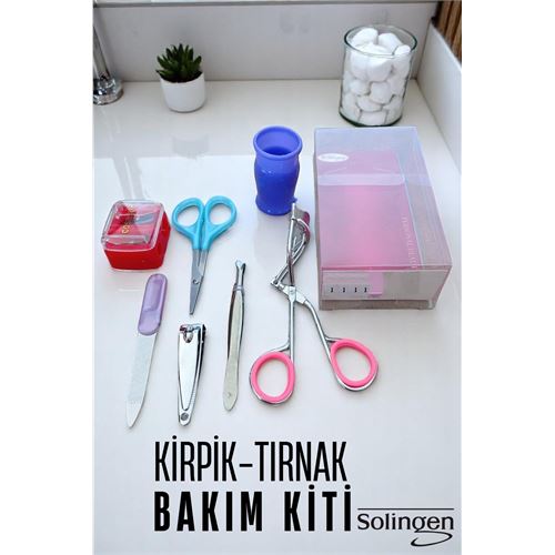 ModaCar Manikür Seti  6 Parça Profesyonel Tırnak ve Kaş Bakım Seti Merys Solingen 
